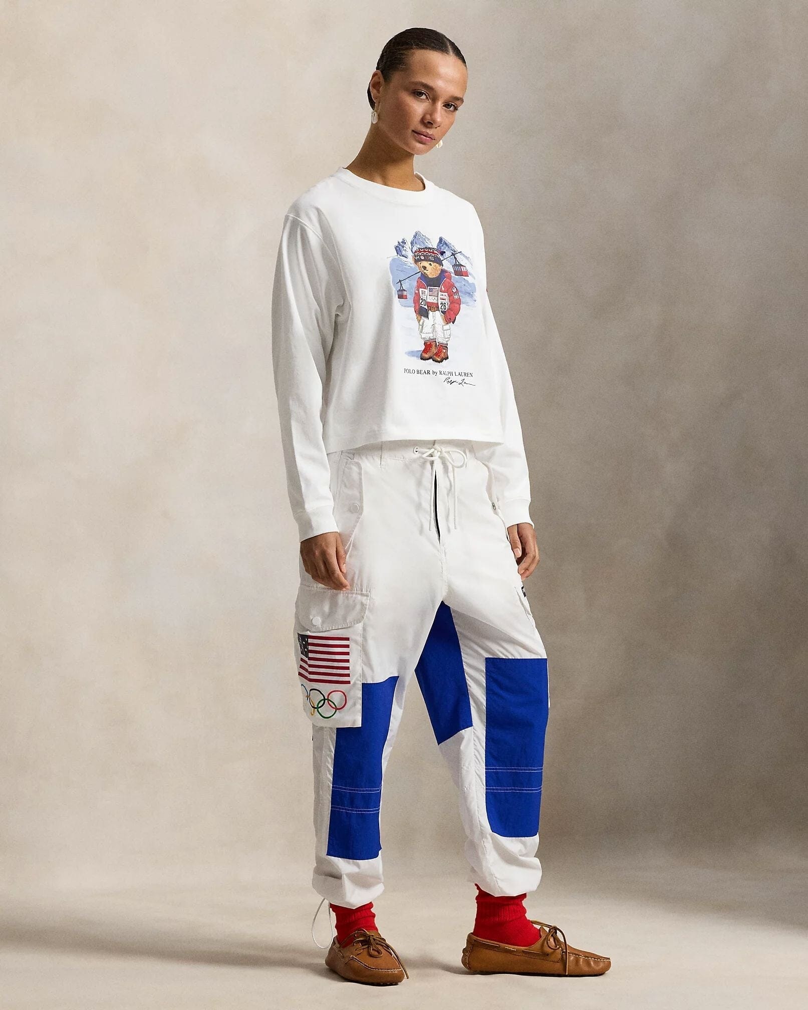 RL Team USA Polo Bear Long-Sleeve T-Shirt - Imagem 3