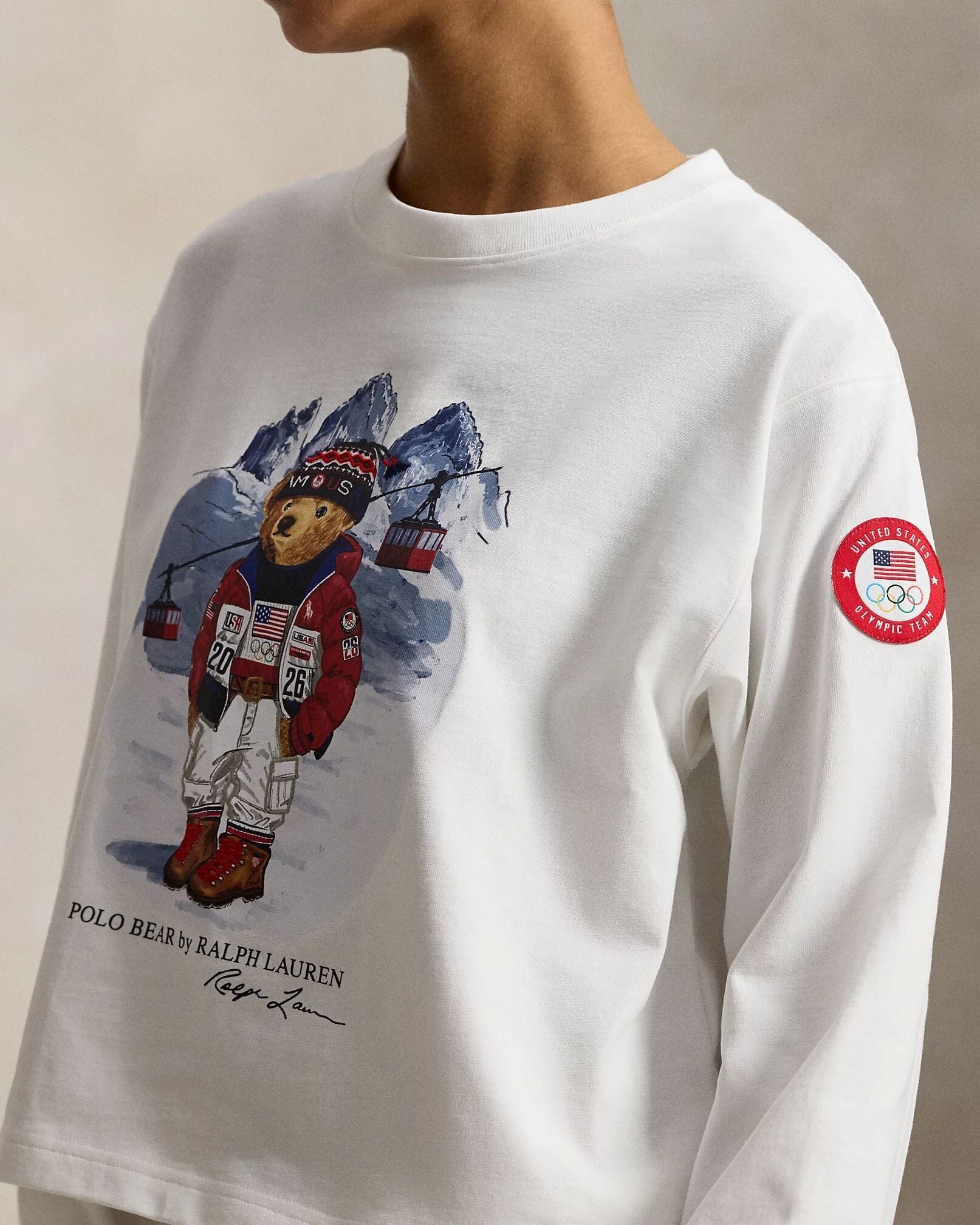 RL Team USA Polo Bear Long-Sleeve T-Shirt - Imagem 5