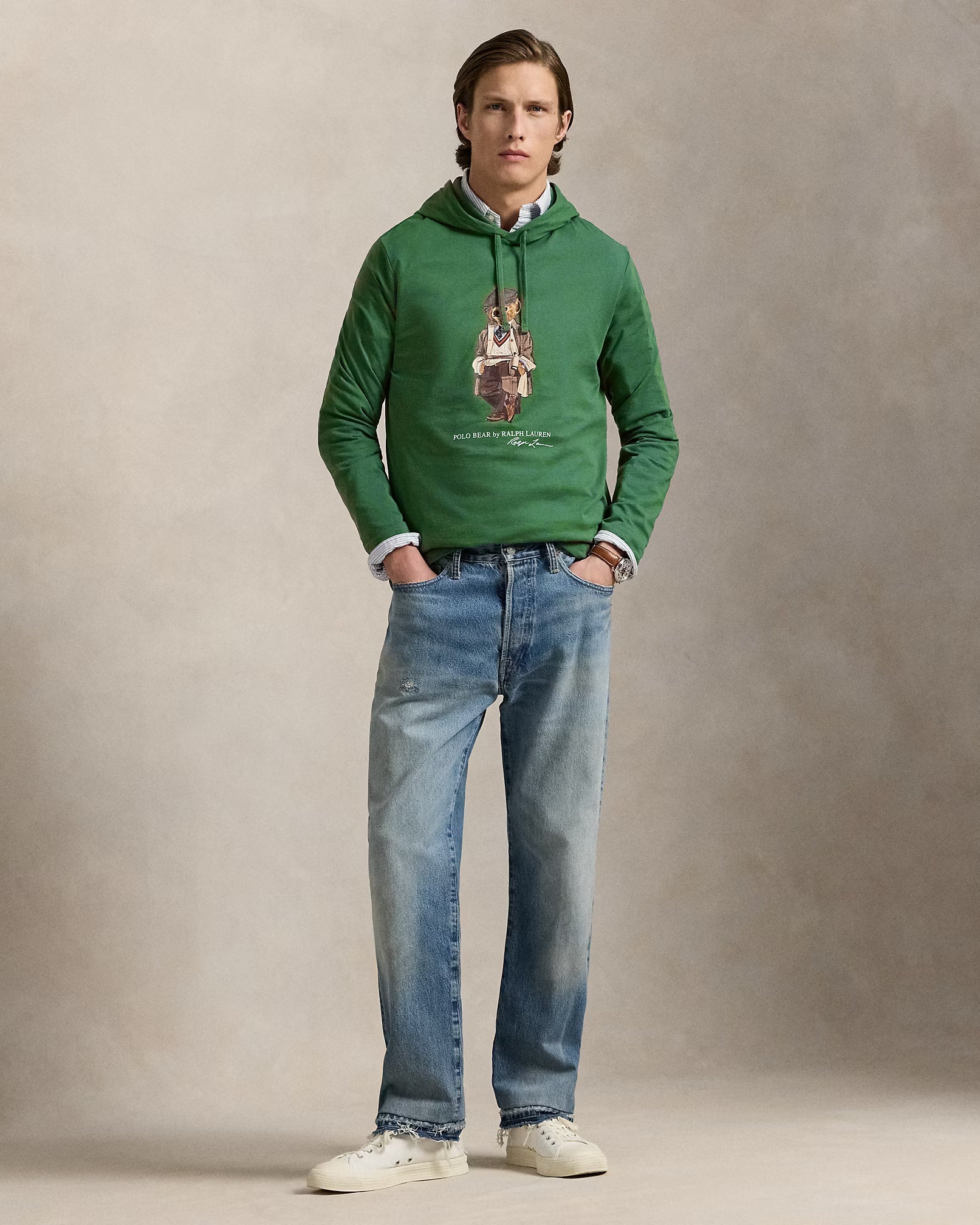 RL Polo Bear Jersey Hoodie T-Shirt - Imagem 3