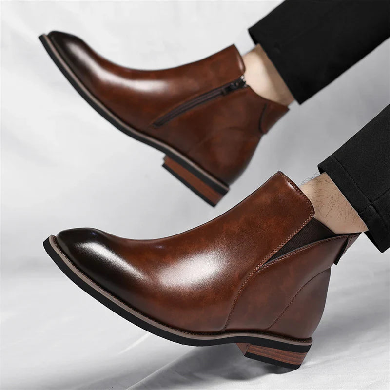 Cristiano Leather Chelsea Boots