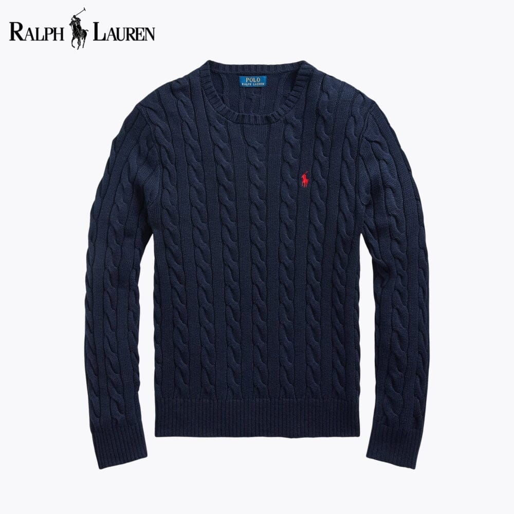 RL Cable-Knit Cotton Jumper - Imagem 1
