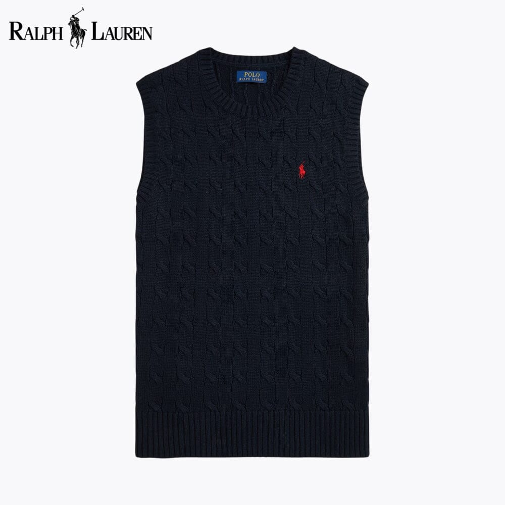 RL Cable-Knit Cotton Sweater Vest - Imagem 2